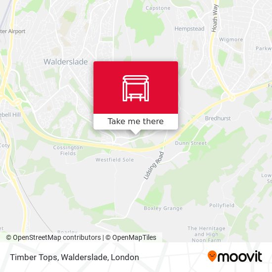 Timber Tops, Walderslade map