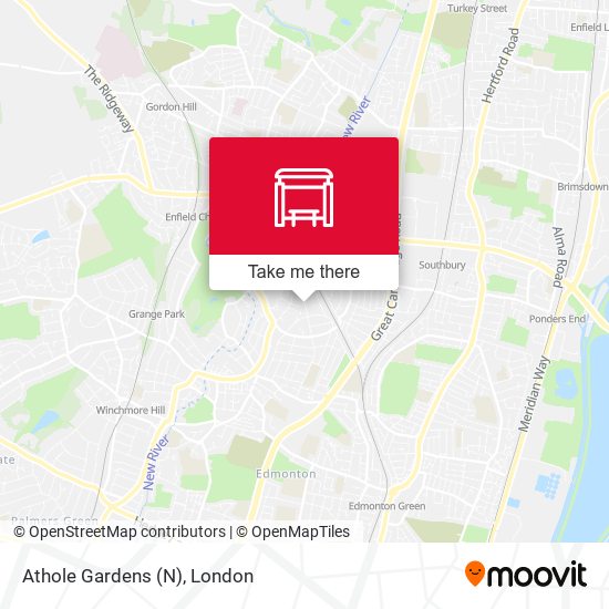 Athole Gardens (N) map