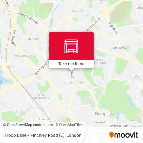 Hoop Lane / Finchley Road (E) map