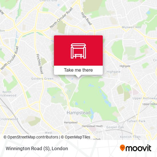 Winnington Road (S) map