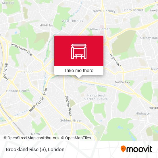 Brookland Rise (S) map