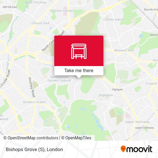 Bishops Grove (S) map