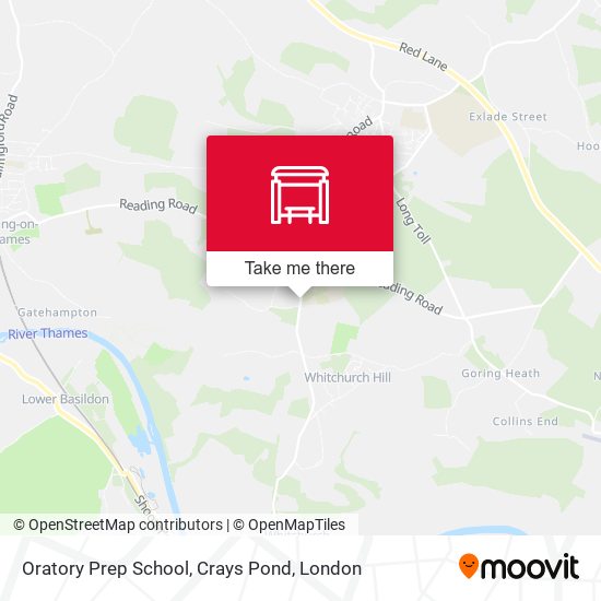 Oratory Prep School, Crays Pond map