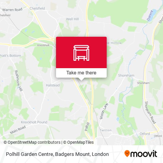 Polhill Garden Centre, Badgers Mount map