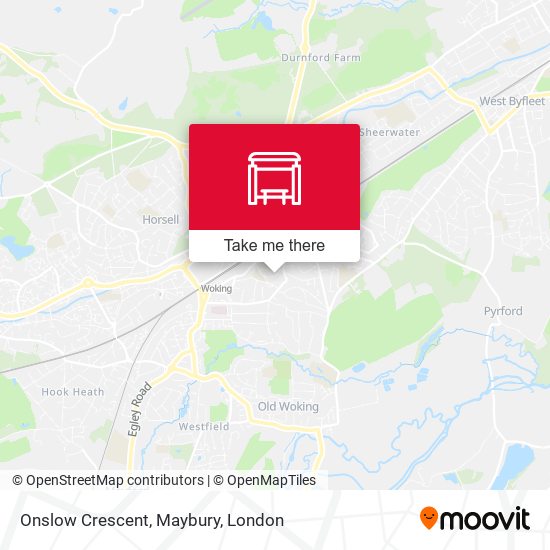 Onslow Crescent, Maybury map