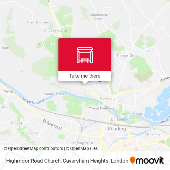 Highmoor Road Church, Caversham Heights map