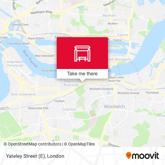 Yateley Street (E) map