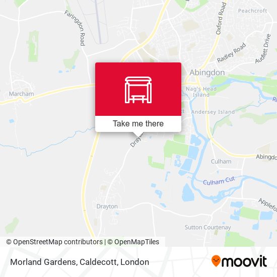 Morland Gardens, Caldecott map