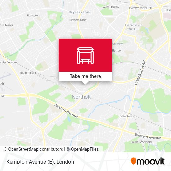 Kempton Avenue (E) map