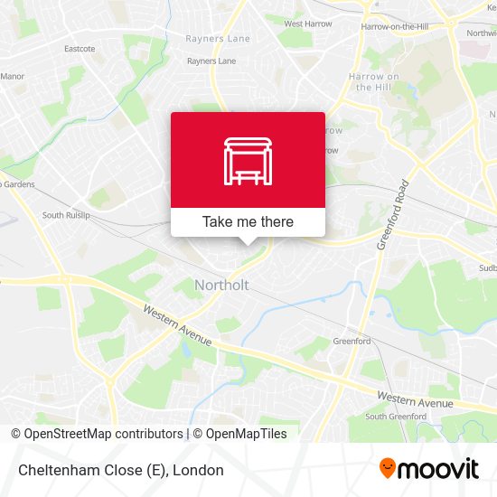 Cheltenham Close (E) map