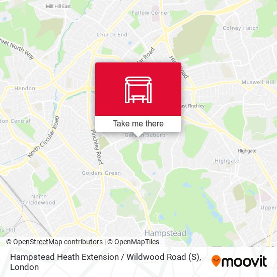 Hampstead Heath Extension / Wildwood Road (S) map