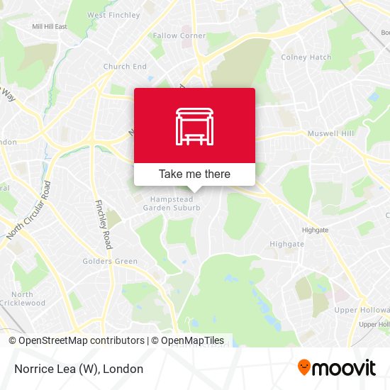 Norrice Lea (W) map