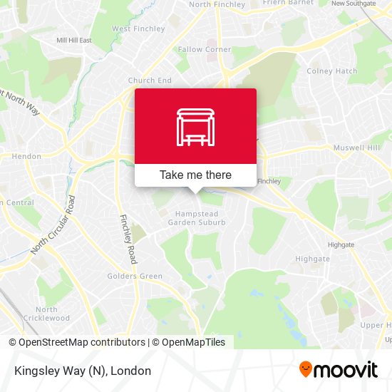 Kingsley Way (N) map