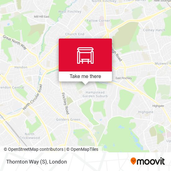 Thornton Way (S) map