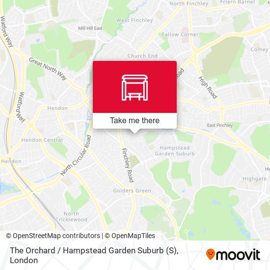 The Orchard / Hampstead Garden Suburb map