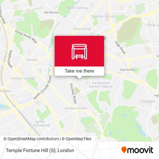 Temple Fortune Hill (S) map