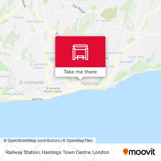Railway Station, Hastings Town Centre map