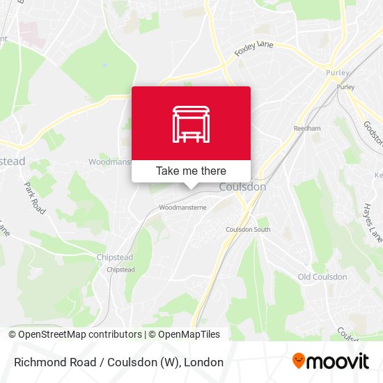 Richmond Road / Coulsdon (W) map