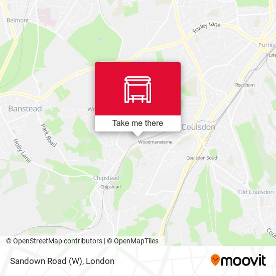 Sandown Road (W) map