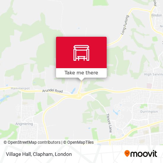 Village Hall, Clapham map