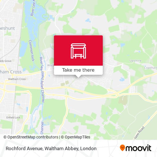 Rochford Avenue, Waltham Abbey map