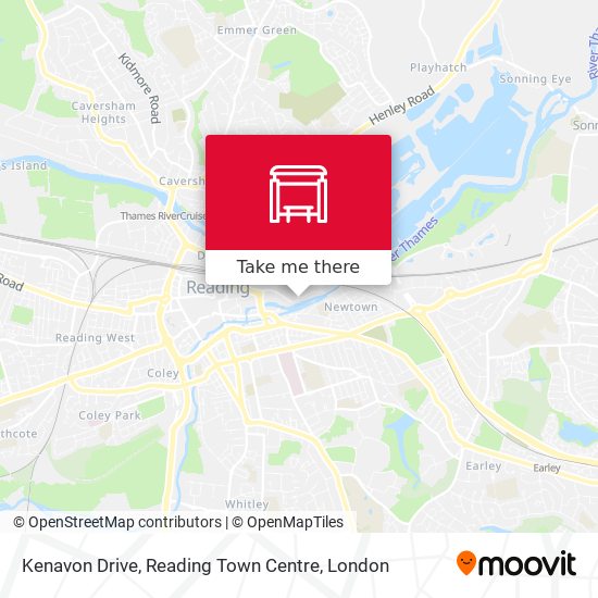 Kenavon Drive, Reading Town Centre map