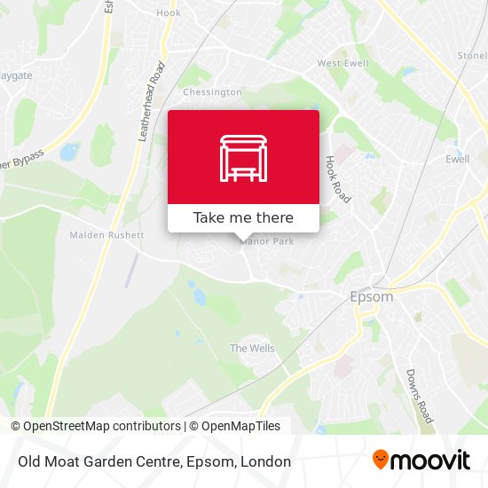 Old Moat Garden Centre, Epsom map