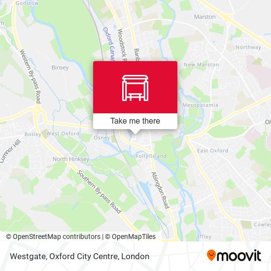 Westgate, Oxford City Centre map