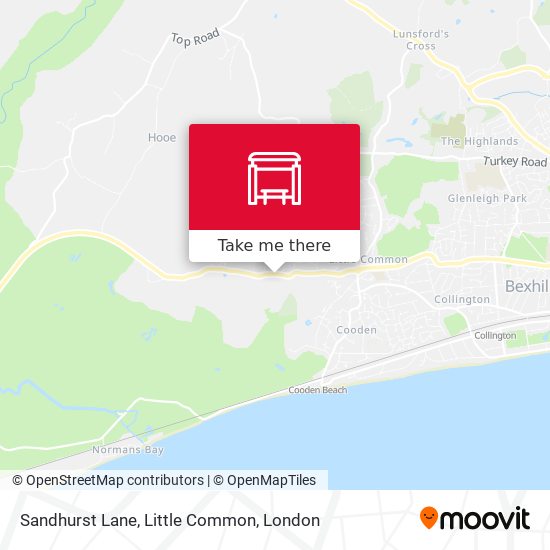 Sandhurst Lane, Little Common map