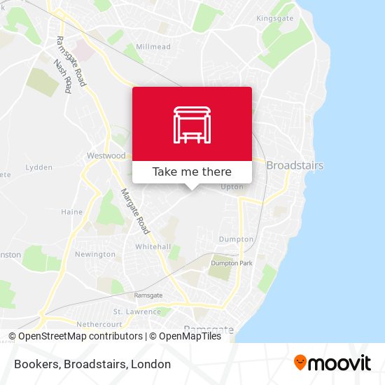 Bookers, Broadstairs map
