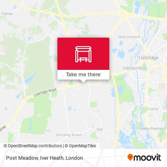 Post Meadow, Iver Heath map