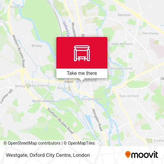 Westgate, Oxford City Centre map