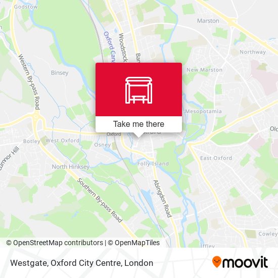 Westgate, Oxford City Centre map