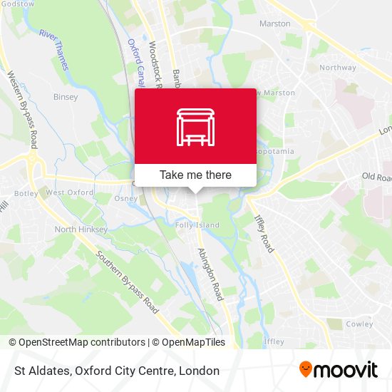 St Aldates, Oxford City Centre map