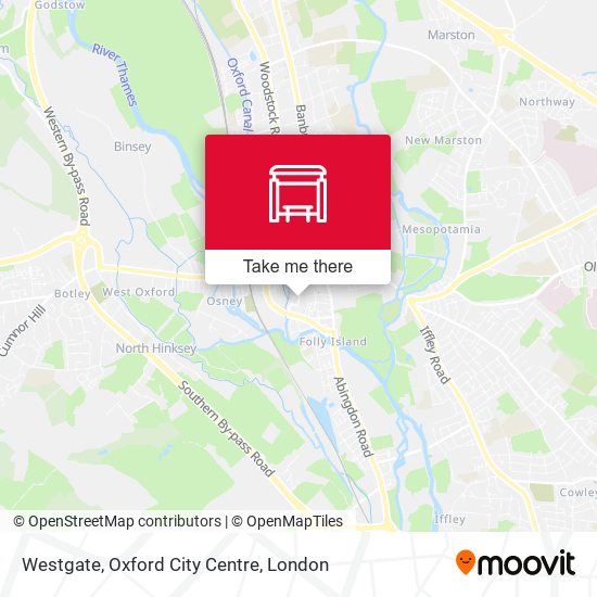 Westgate, Oxford City Centre map