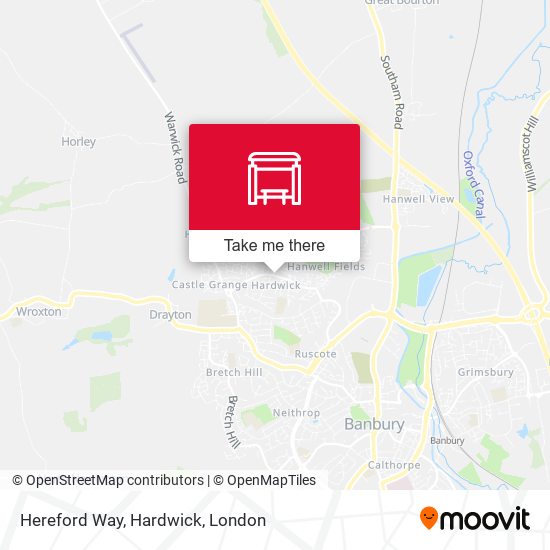 Hereford Way, Hardwick map