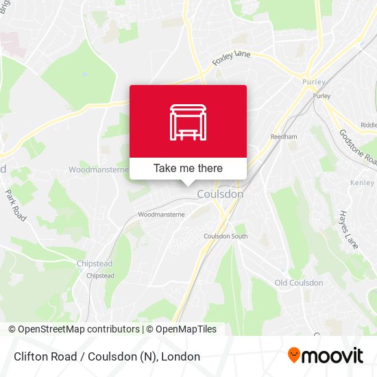 Clifton Road / Coulsdon (N) map
