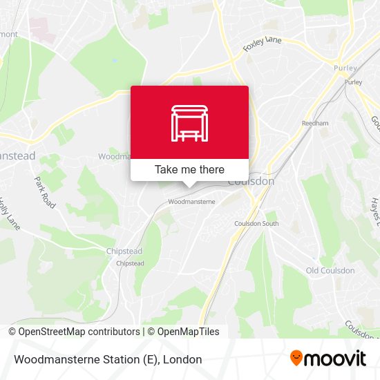 Woodmansterne Station (E) map