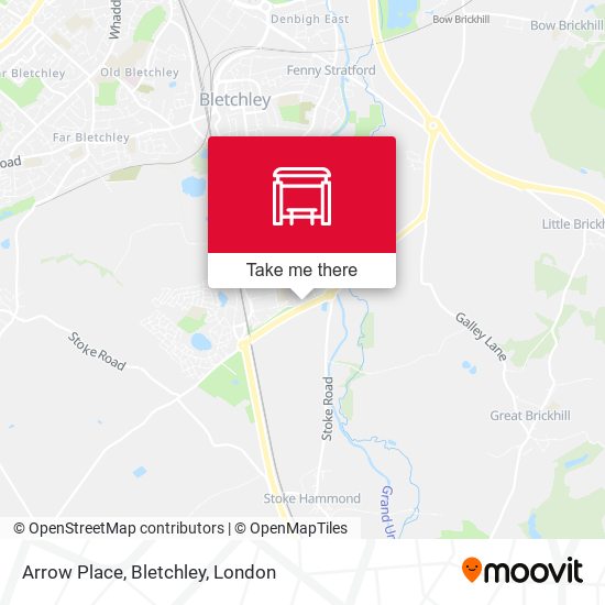Arrow Place, Bletchley map