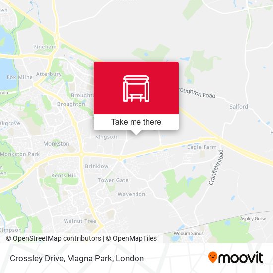 Crossley Drive, Magna Park map