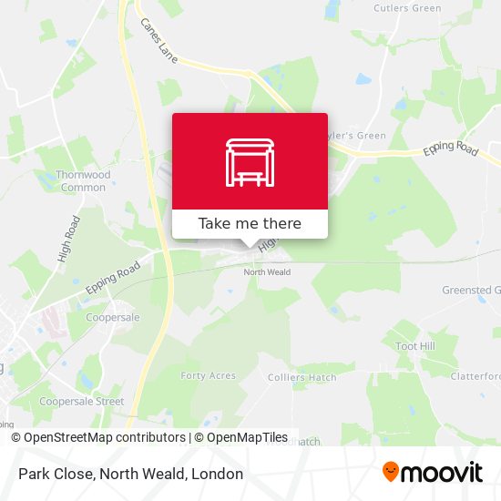 Park Close, North Weald map