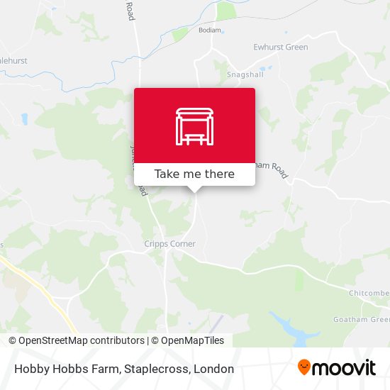 Hobby Hobbs Farm, Staplecross map