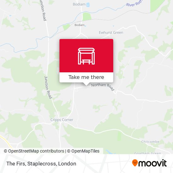 The Firs, Staplecross map