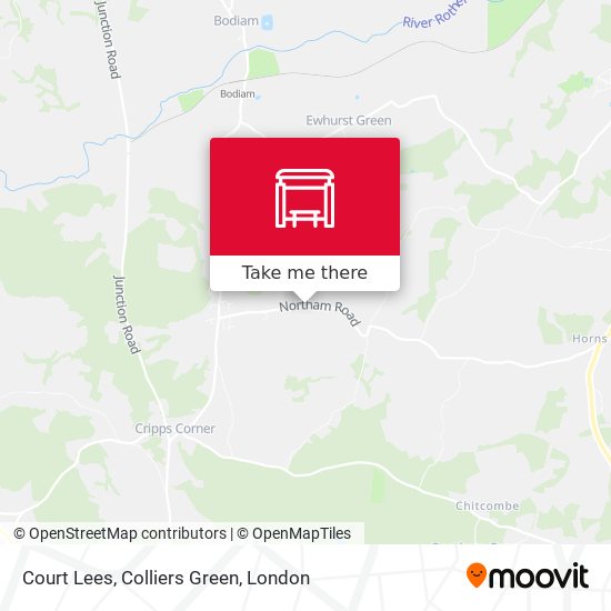 Court Lees, Colliers Green map