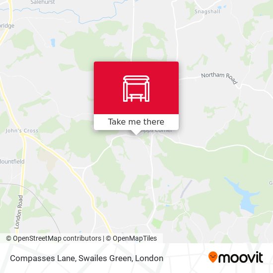 Compasses Lane, Swailes Green map
