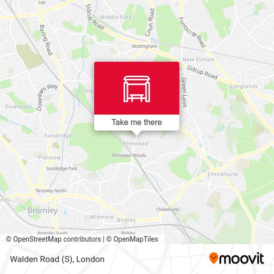 Walden Road (S) map
