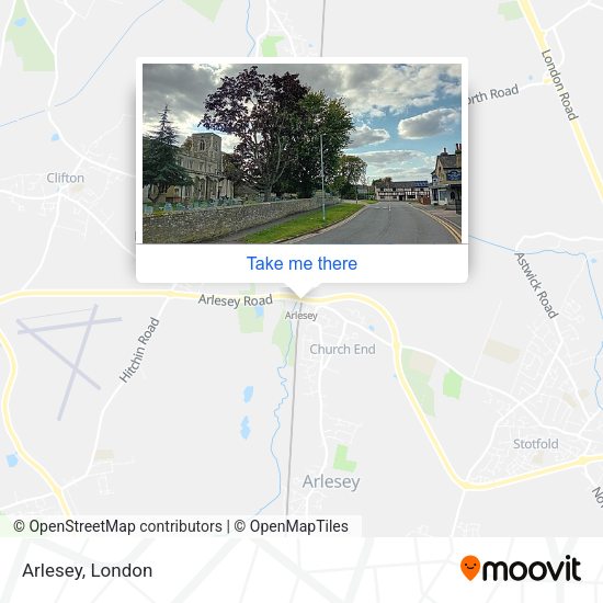 Arlesey map