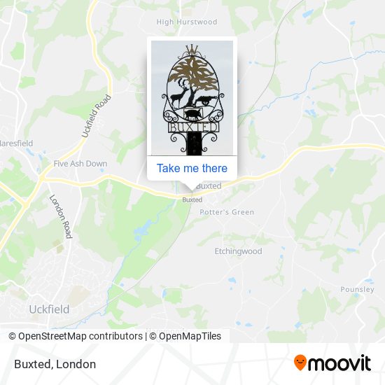 Buxted map