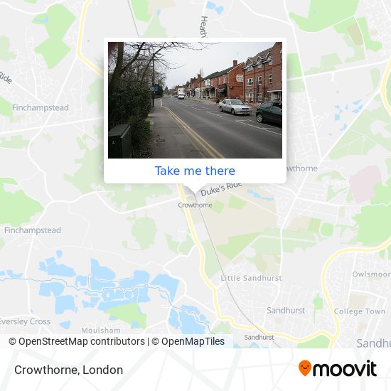 Crowthorne map