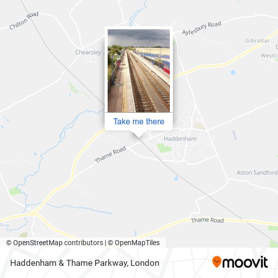 Haddenham & Thame Parkway map